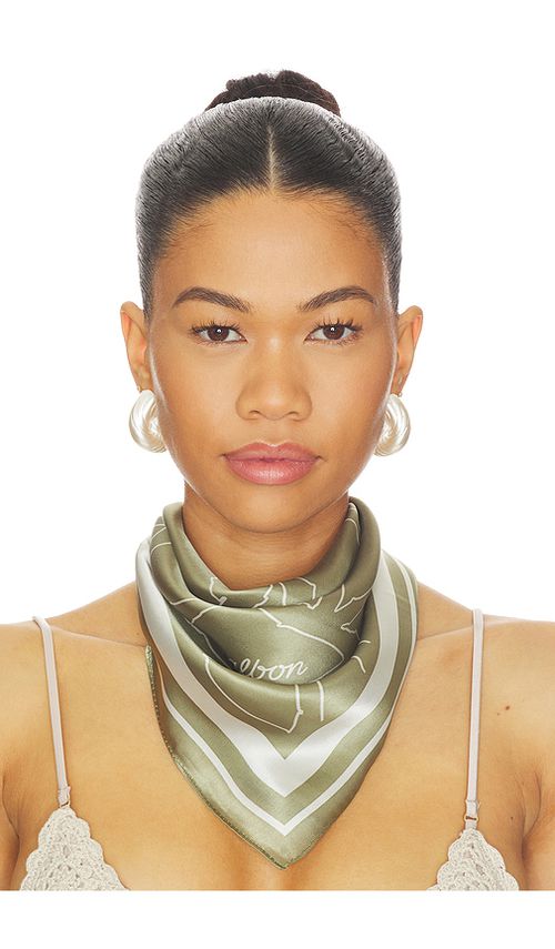 Malbon Golf Clara Scarf in Sage