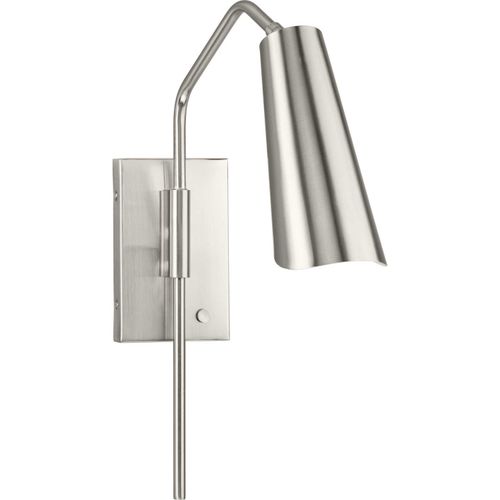 Brushed Nickel One Light Wall Bracket from the Cornett Collection