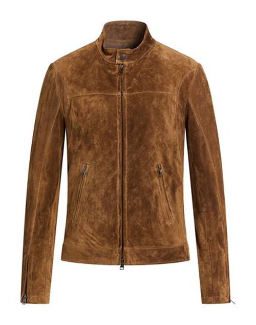 Man Jacket Camel Size L Leather