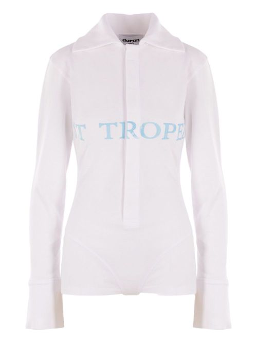 Duran Lantink piqué bodysuit - White