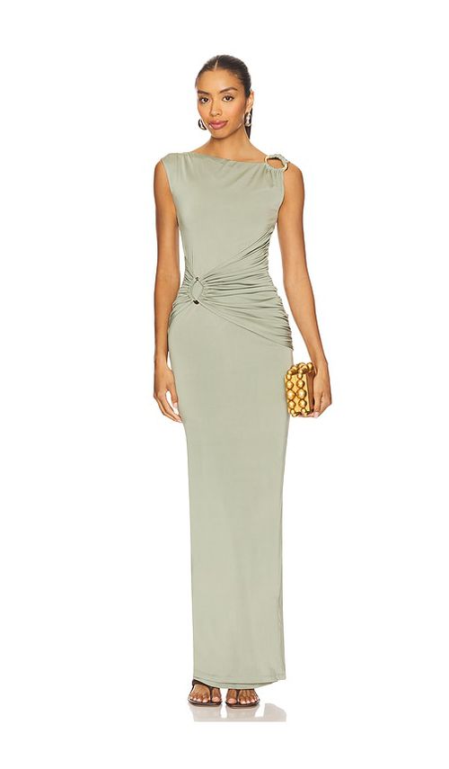 Nookie maxivestido kaia en color verde  XL  también en