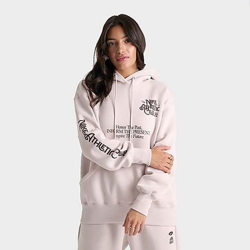 Women's Athletic Club Pullover Hoodie in Silt Red/Burgundy Crush