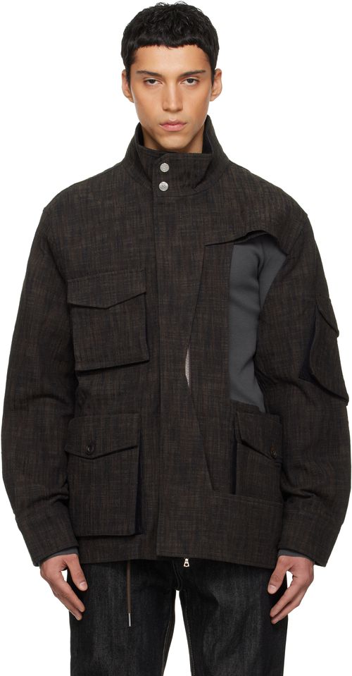 Black & Brown Deconstructed Multi-Form M65 Jacket