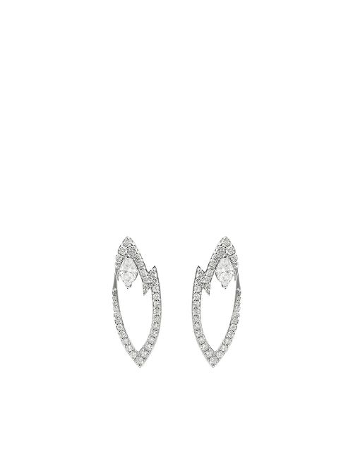 18kt white gold Lady Stardust diamond earrings - Silver