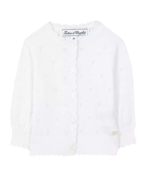 Long-sleeved knitted cardigan
