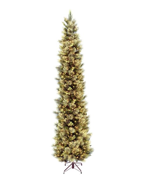 National Tree Company 7.5ft Carolina Pine Slim Tree with Clear Lights