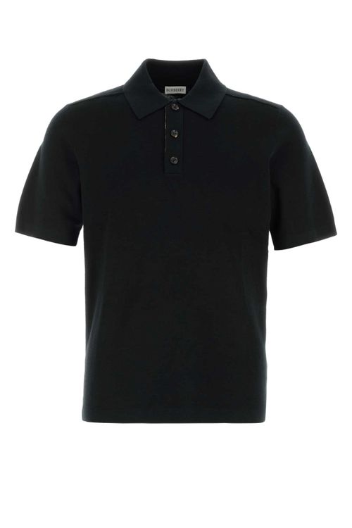 Wool Polo Shirt — Black