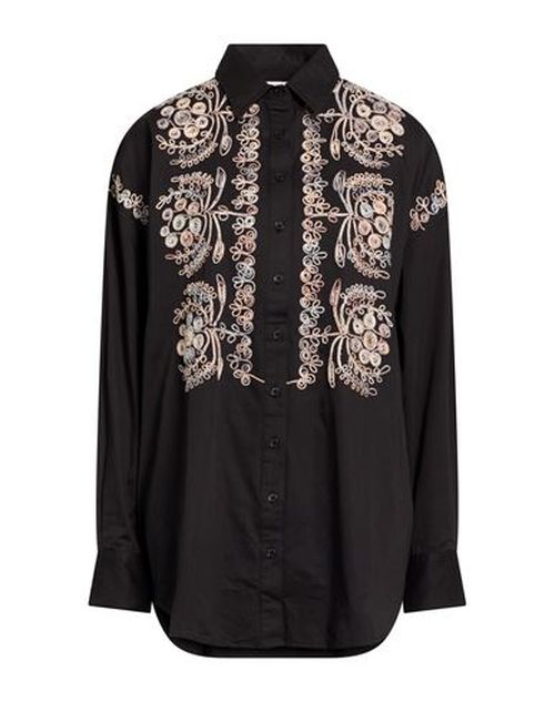Woman Shirt Black Size 10 Cotton