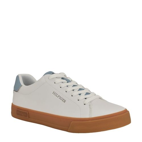 Men's Rawly Low Top Sneakers (White/Light Blue/Gum)