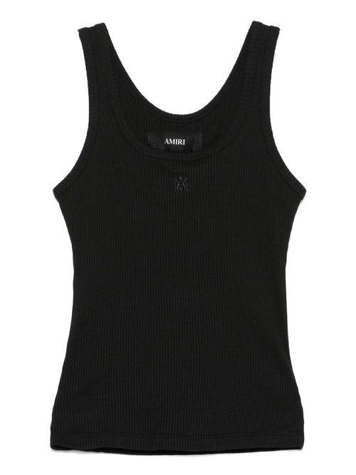 Stretch-design tank top - Black