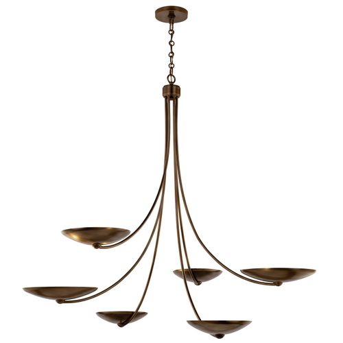 Lacquered Brass Chandelier from the Palmela Collection