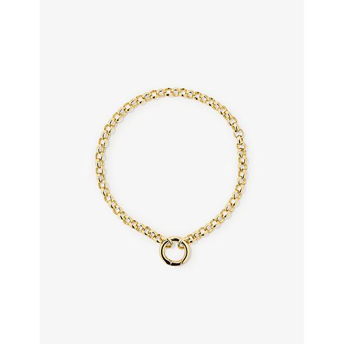 Womens Gold Rolo Chain 14ct Yellow-gold Charm Bracelet 6in