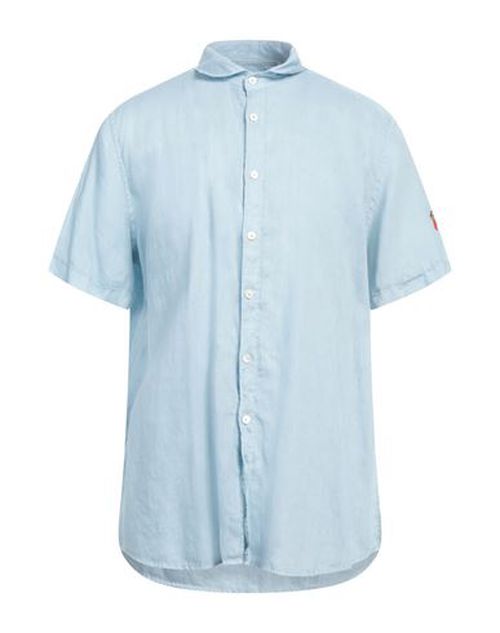 Man Shirt Sky blue Size L Linen
