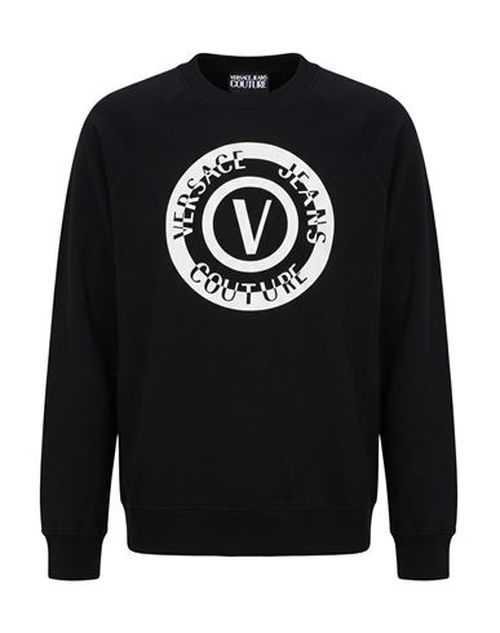 Man Sweatshirt Black Size S Cotton