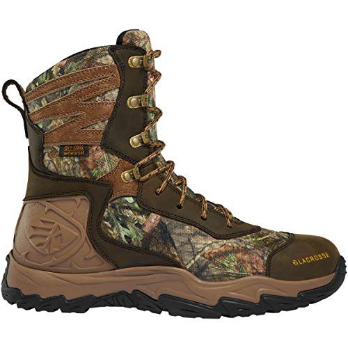 LaCrosse Windrose 8" 1000G Insulated Hunting Boots For Men - Waterproof Nubuck Leather Boots with Realtree Edge