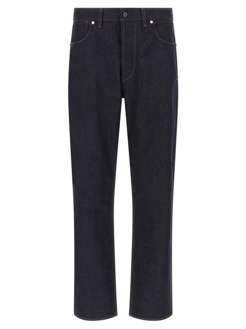 Organic Cotton Straight-Leg Jeans — Blue