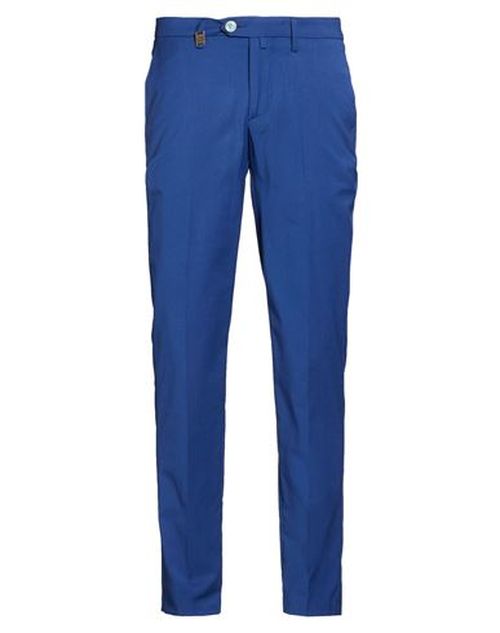 Man Pants Blue Size 28 Polyester, Viscose, Wool, Elastane