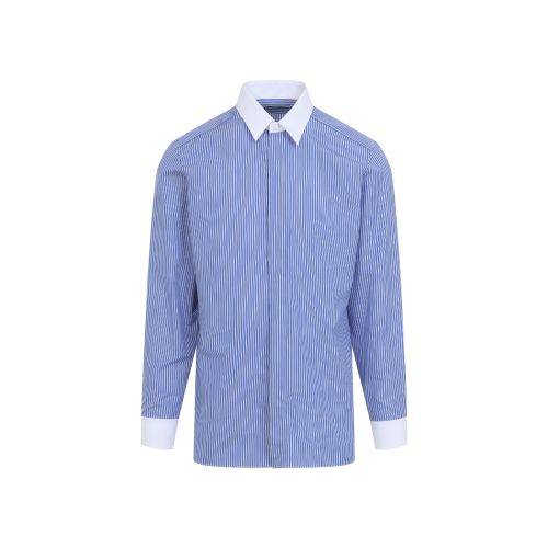 Blue Regular Stripes Shirt
