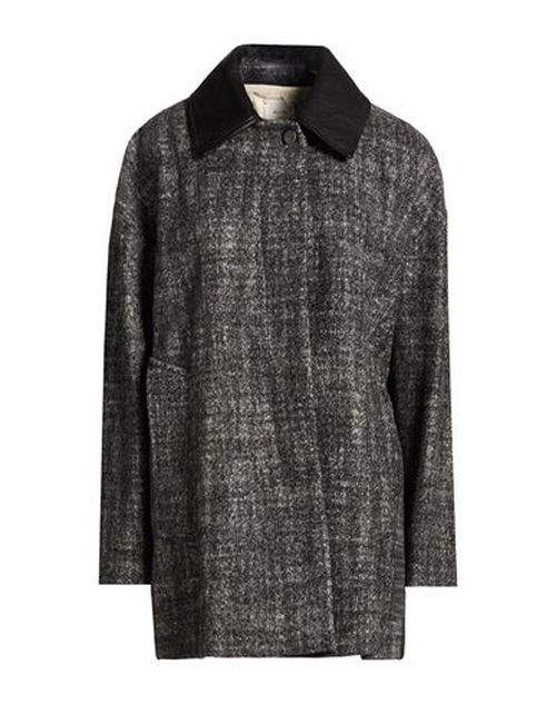 Crème Woman Coat Charcoal Size 4 Wool, Polyamide