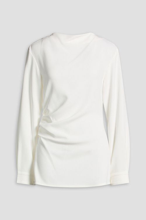Draped crepe top