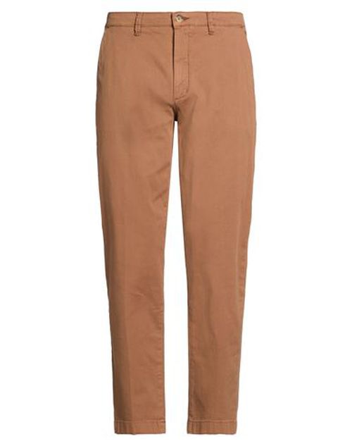 Man Pants Brown Size 36 Cotton, Elastane