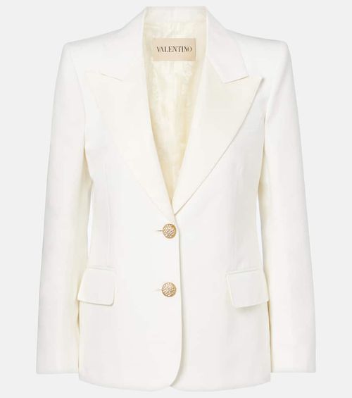 Cotton and linen blazer