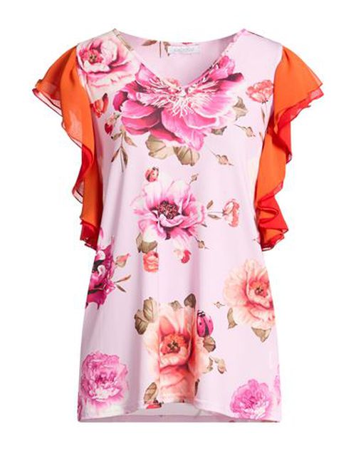 Luckylu Milano Woman Top Lilac Size 10 Polyester, Elastane