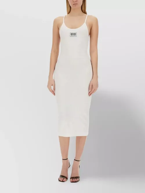 Moschino - ribbed dress spaghetti strap