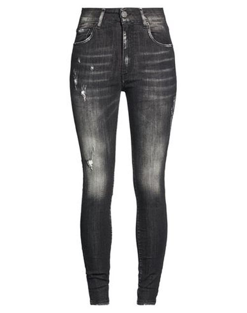Patriòt Woman Jeans Black Size 26 Cotton, Elastane