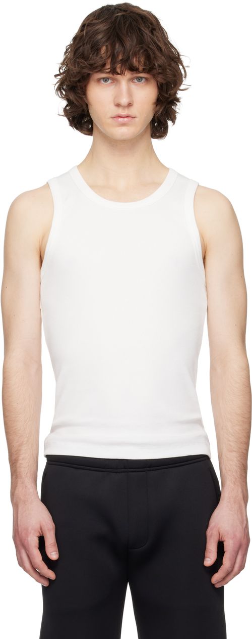 White Rib Tank Top