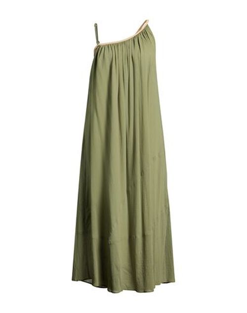 Woman Maxi dress Military green Size 2 Cotton