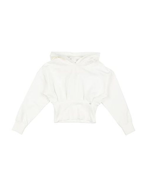Kid Girl Sweatshirt White Size 12 Cotton, Elastane
