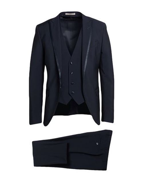 Man Suit Midnight blue Size 44 Virgin Wool, Superkid mohair