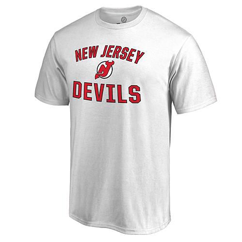 Men's White New Jersey Devils Victory Arch T-Shirt - Size Medium