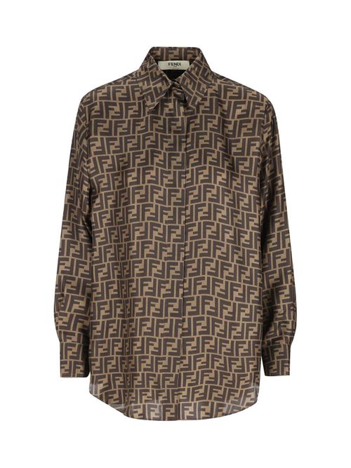 Ff Motif Twill Shirt