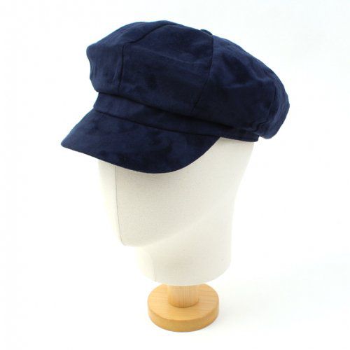 Suede Navy Newsboy Cap Suede Newsboy Cap