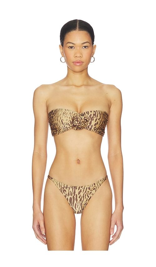 BOAMAR Makis Bikini Top in Brown. - XS also in L