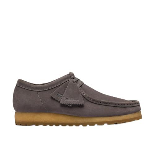 Clarks Originals Men's Wallabee RB Grey Suede 26183095 (Grey Suede, US Footwear