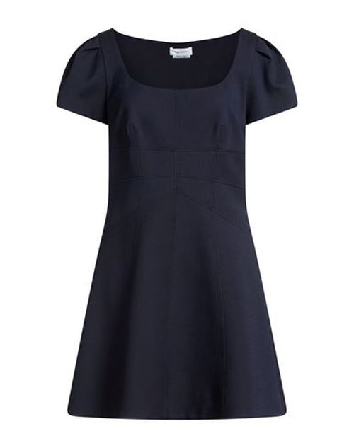 Woman Mini dress Navy Size 4 Wool, Silk, Polyamide