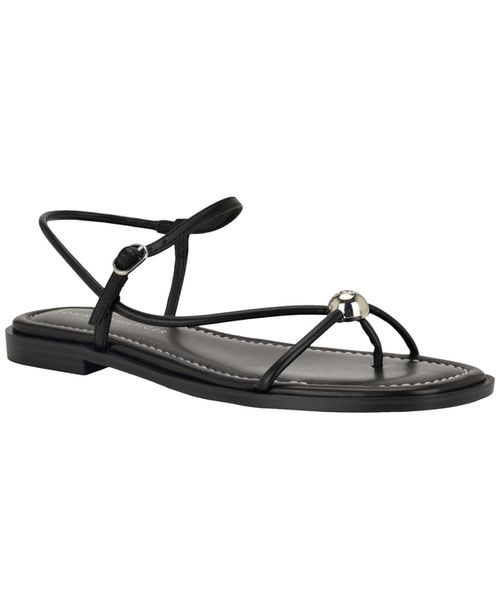 Women's Taras Strappy Flat Sandals - Black