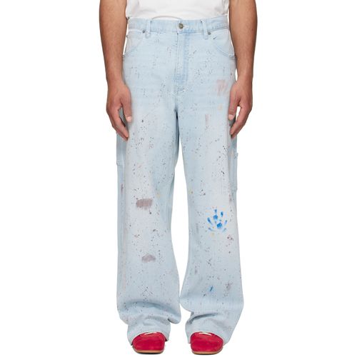 Blue Nova Sling Over Sized Painter Jeans