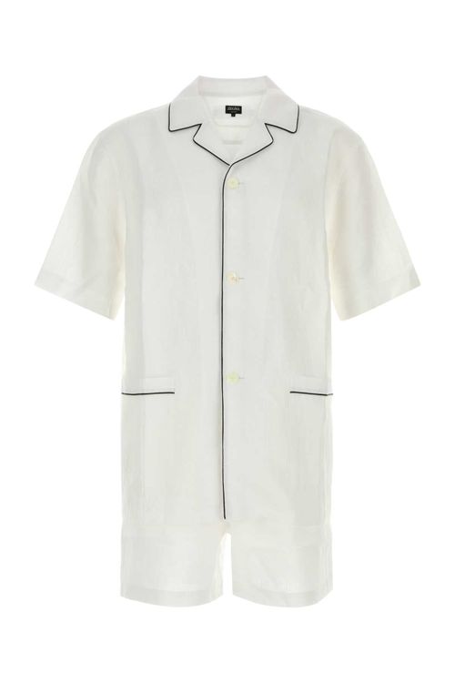 Linen Pajama Shirt — White