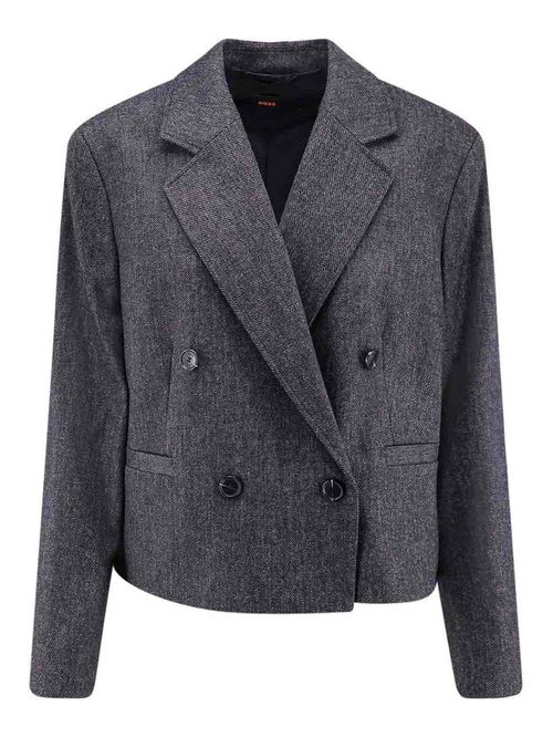 Double-breasted blazer in wool blend
