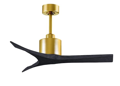 Mollywood 6-Speed Ceiling Fan in Brushed Brass with Matte Black blade