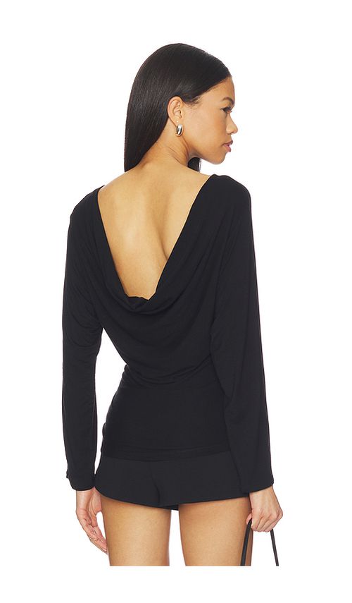 EB Denim Zinnia Long Sleeve Top in Black. S. Also in XS