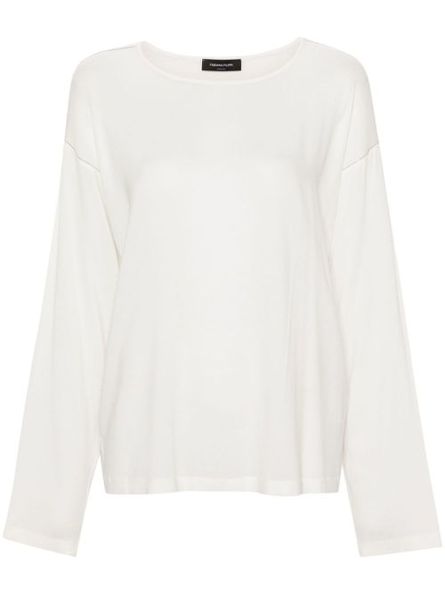 Sablé beaded-trim blouse - White