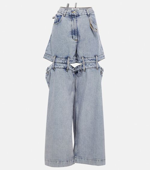 The Attico Low-rise wide-leg jeans