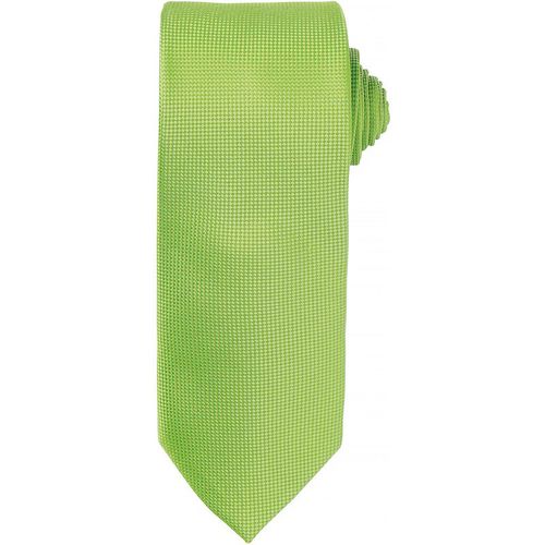 Premier Mens Micro Waffle Formal Work Tie (Lime) - Green - One Size