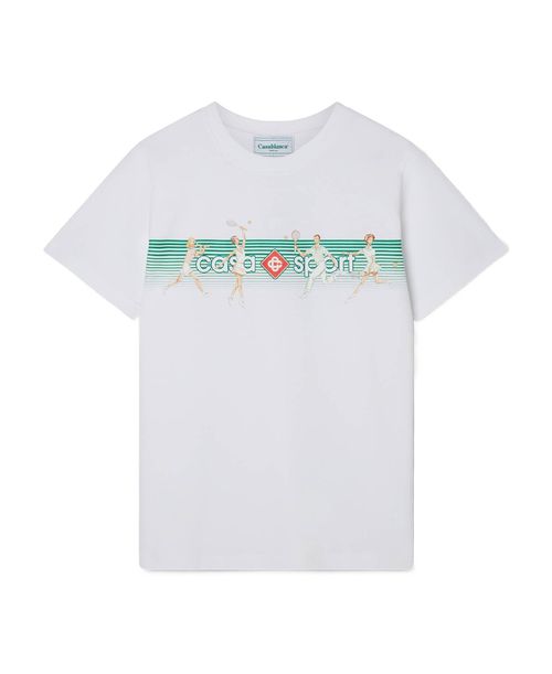 Casa Sport Logo Printed Crewneck T-Shirt