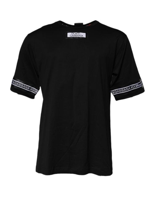 Logo-Print Cotton T-Shirt — Black